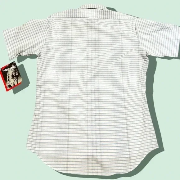 NWT vintage deadstock wrangler men’s button down shirt size medium - Picture 2 of 10